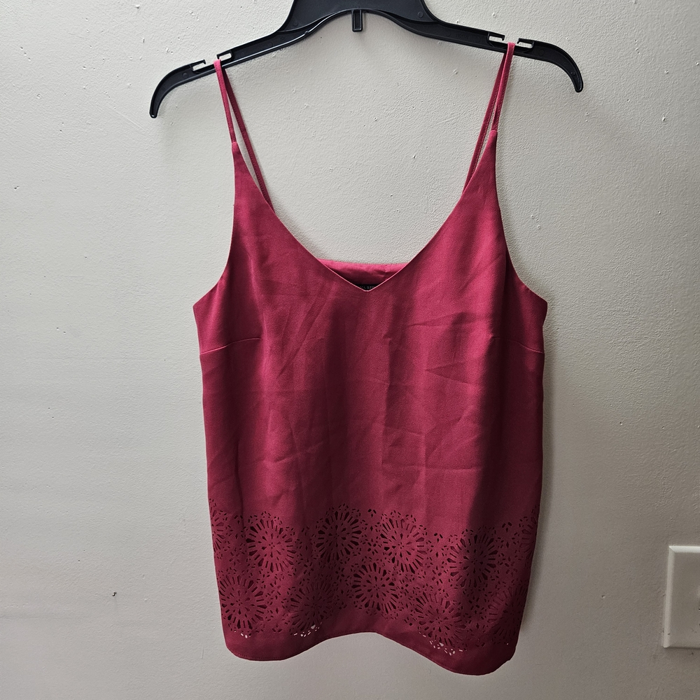 Banana Republic Pink Camisole with Cutout Hem